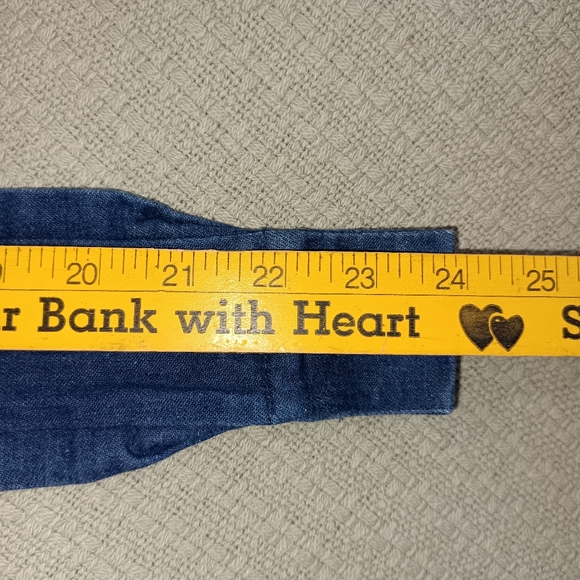 Vintage Denim Blue Headband With Velcro Closure - Picture 6 of 7